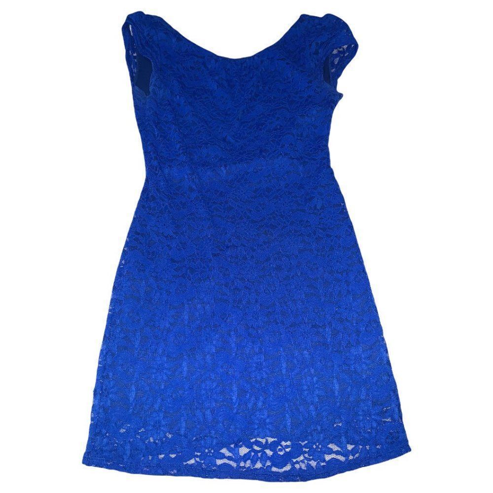 Blue Lace Foreign Exchange bow dres